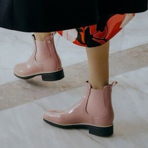 Lemon Jelly Ava Rose Vegan Pink Ankle Boots. Size 7. New